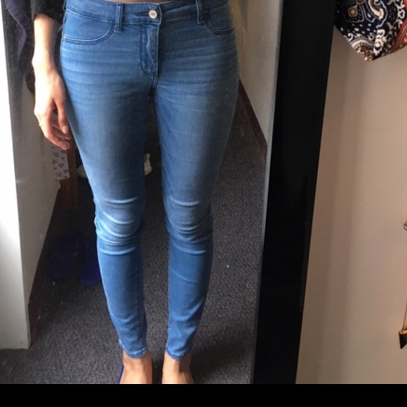 low rise jean leggings hollister